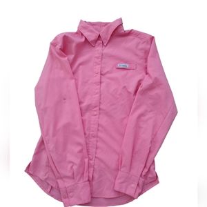 Columbia Women's Long Sleeved PFG Pink Fishing Top Size Small